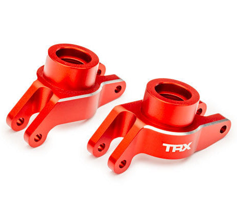 Traxxas Aluminum Stub Axle Carrier Set V2 (#10252 / L&R / Red)