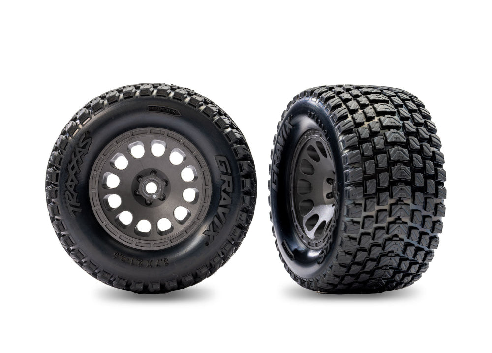Traxxas Mini Gravix Tire/Wheel Set (#10775 / 2.1" / 12mm Hex / 2pcs)