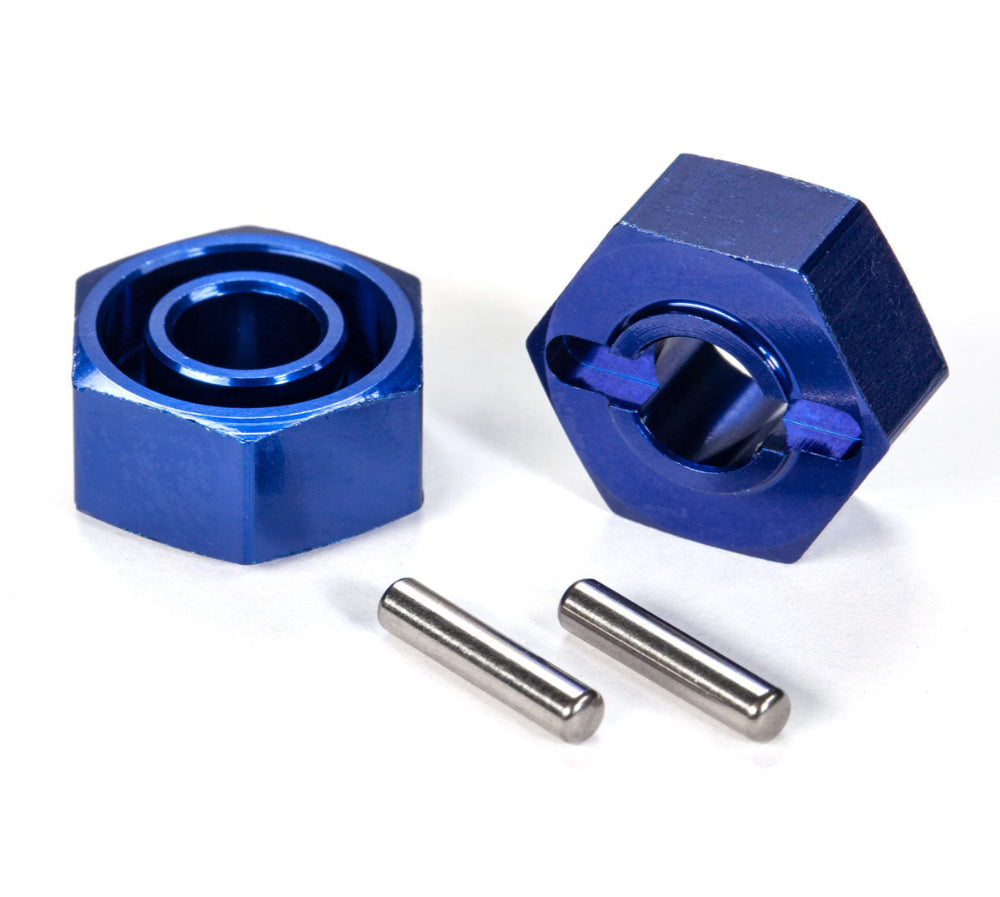 Traxxas Aluminum Wheel Hubs (#1654X / 12mm / Blue / 2pcs)