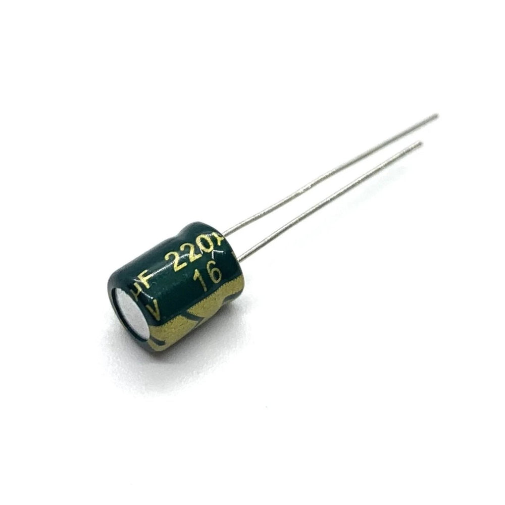 Radial Electrolytic Capacitor (Low ESR / 16V, 25V or 35V / 1pc)