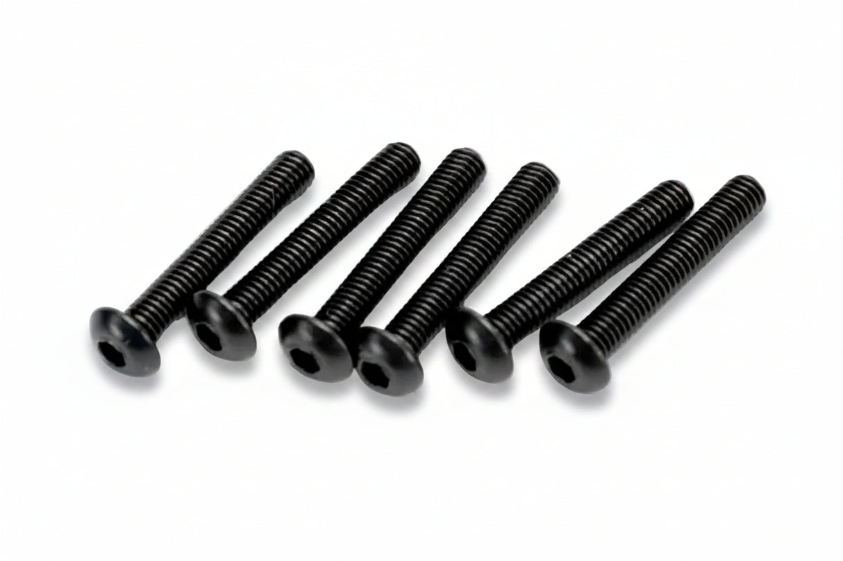 Traxxas M3 Button-Head Machine Hex Screws (Multiple Sizes / 6pcs)