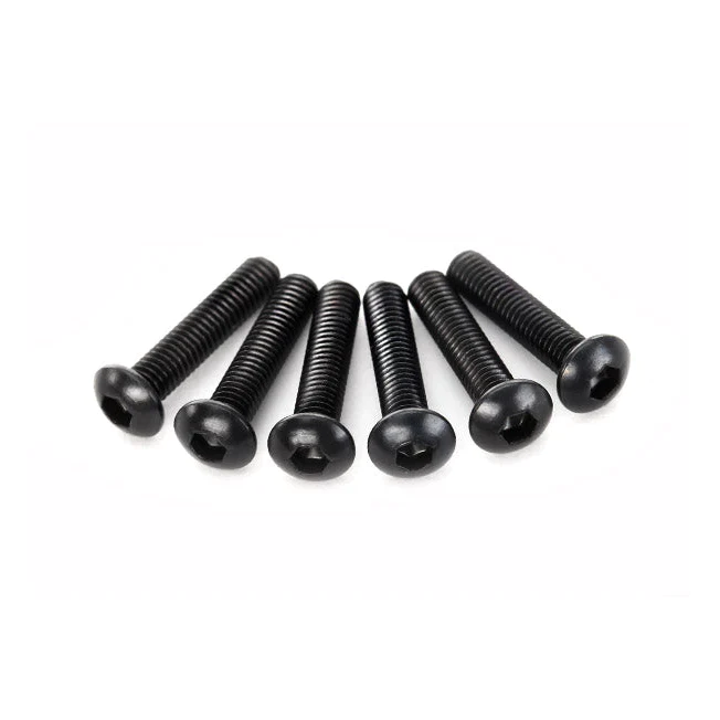Traxxas M3 Button-Head Machine Hex Screws (Multiple Sizes / 6pcs)