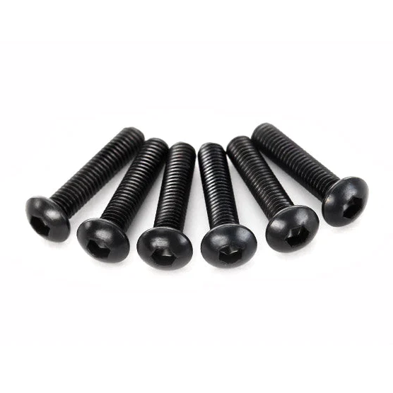 Traxxas M3 Button-Head Machine Hex Screws (Multiple Sizes / 6pcs)