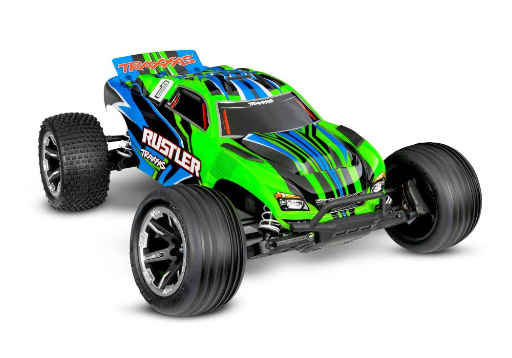 Traxxas 1/10 Rustler HD Clipless XL-5 2WD Stadium Truck (Brushed / Multiple Colors / RTR)