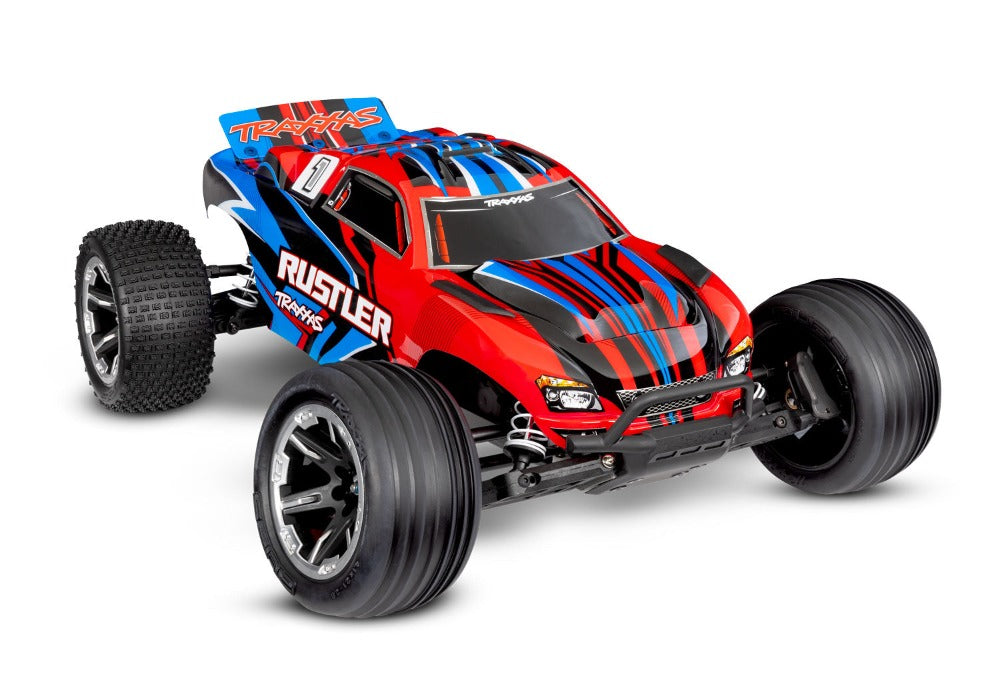 Traxxas 1/10 Rustler HD Clipless XL-5 2WD Stadium Truck (Brushed / Multiple Colors / RTR)