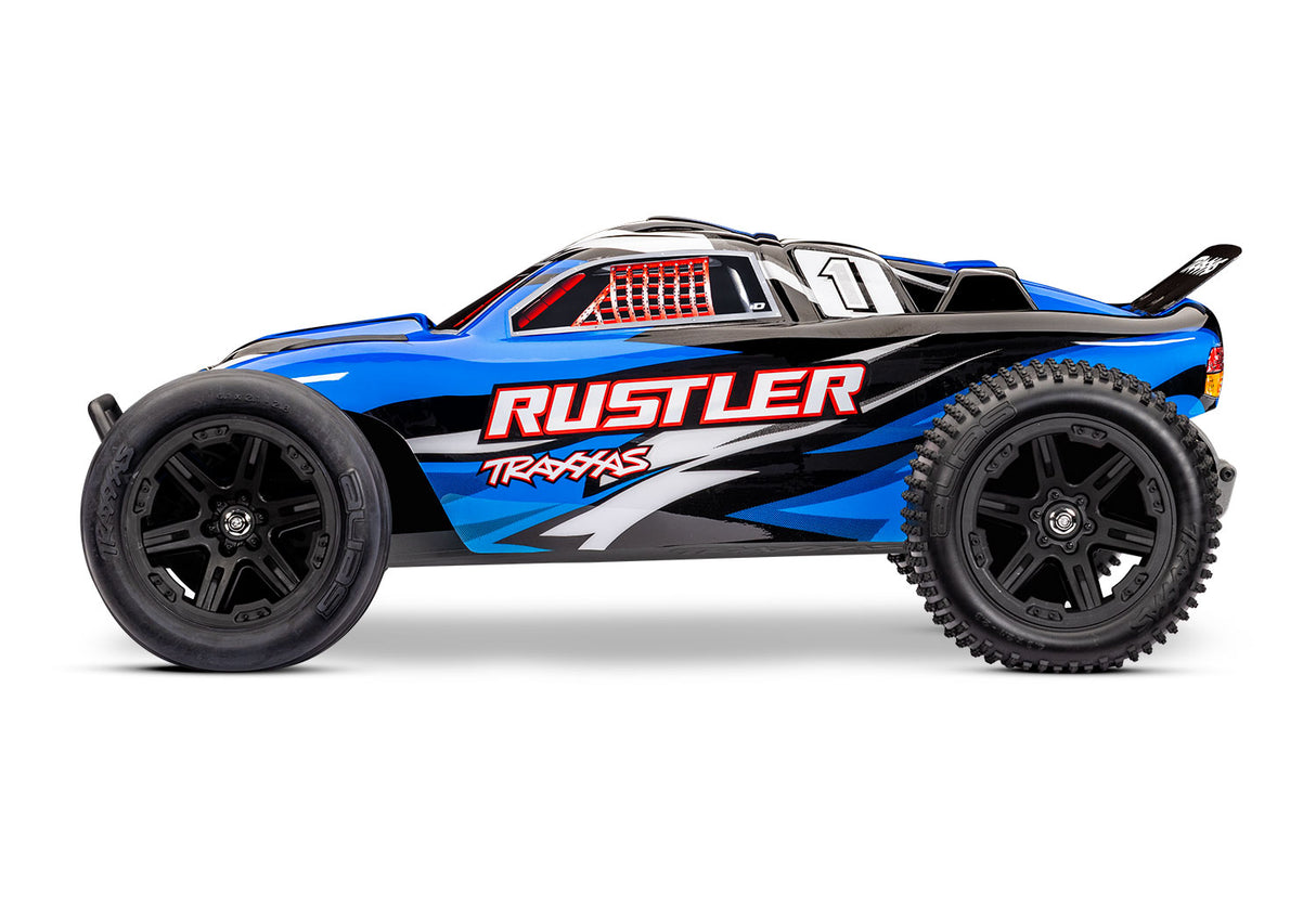 Traxxas 1/10 Rustler HD Clipless XL-5 2WD Stadium Truck (Brushed / Multiple Colors / RTR)