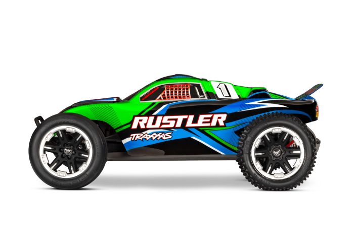 Traxxas 1/10 Rustler HD Clipless XL-5 2WD Stadium Truck (Brushed / Multiple Colors / RTR)