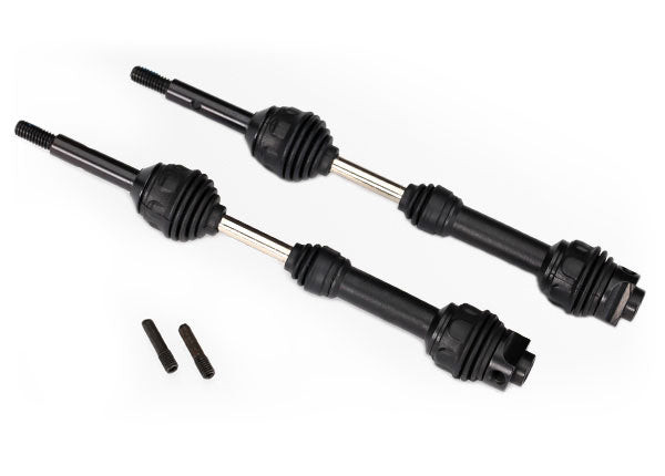 Traxxas Rear Steel CV Driveshaft Assembly Set w/ Rubber‑Boots (#6852R)
