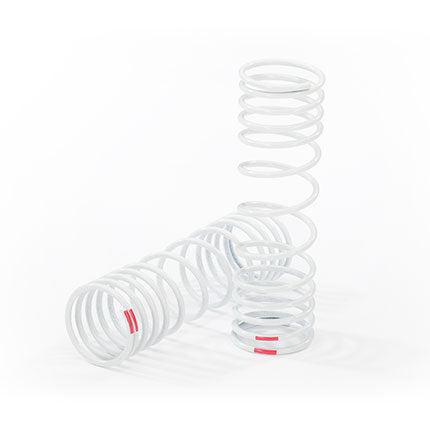 Traxxas White Rear Shock Springs (#6867 / Progressive +10% Rate / 1 Pair)