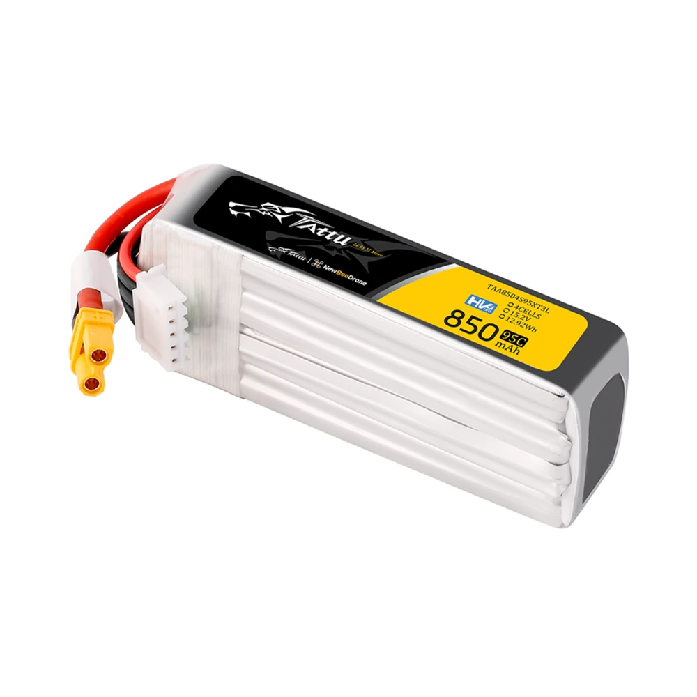 Tattu R-Line 4S HV / 850mAh / 95C / 15.2V / XT30 Long-Pack LiPo Battery