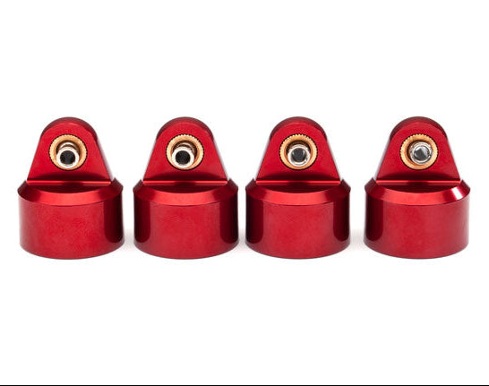 Traxxas Aluminum GT-Maxx Shock Caps (#8964R / Red / 4pcs)