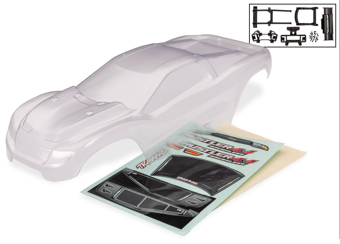 Traxxas Rustler 4X4 Clear Body (#9077)