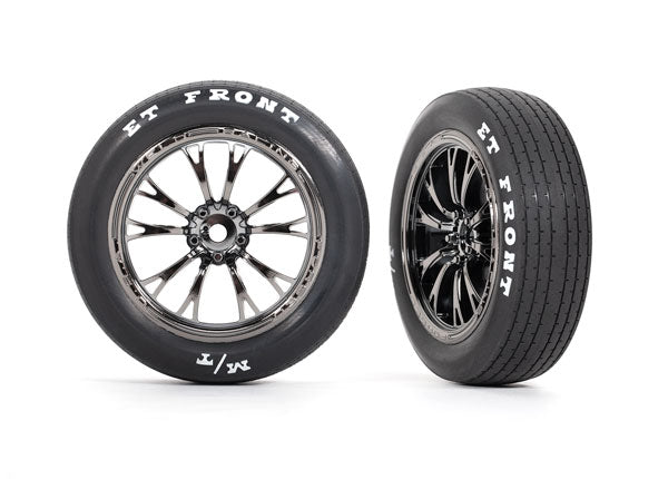 Traxxas MT ET Front Drag Tire/Wheel Set (#9474X / 2.2" / 12mm Hex)