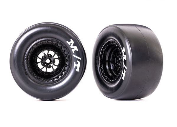 Traxxas MT ET Rear Drag Slicks Tire/Wheel Set (#9476 / 3.0" / 12mm Hex)
