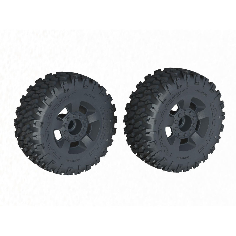 ARRMA dBoots Ragnarok MT Tire/Wheel Set (2.8" / 14mm Hex / 2pcs)