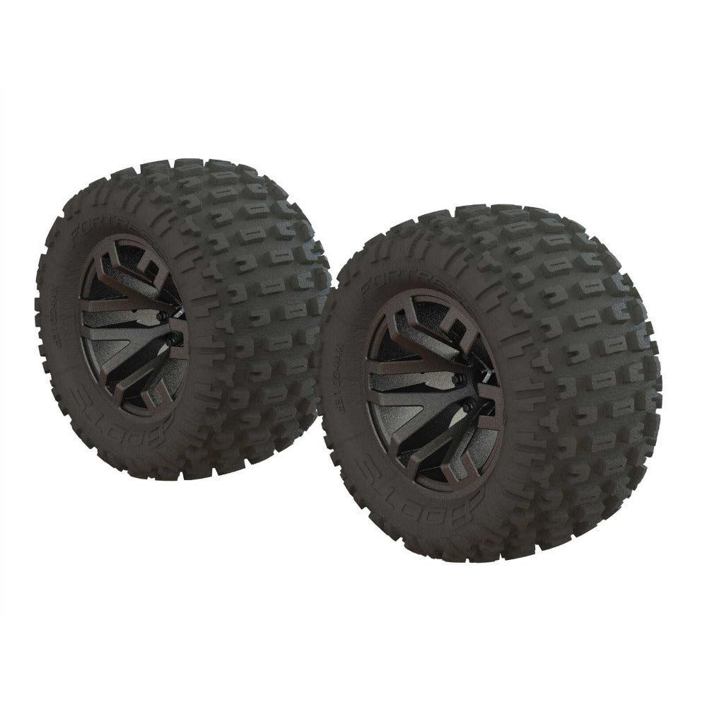 ARRMA dBoots Fortress MT Gun Metal Tire Set (2.8" / 14mm Hex / 2pcs)