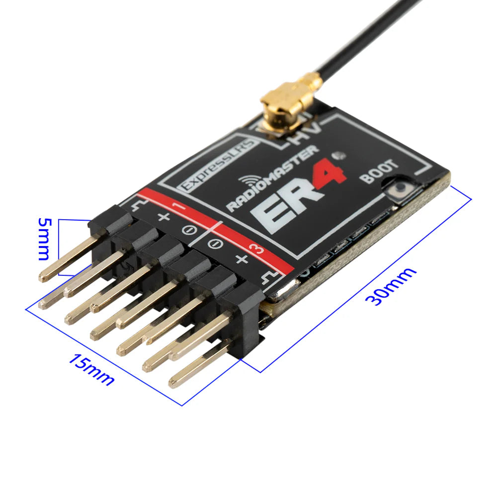 RadioMaster ER4 ExpressLRS 2.4GHz / 4CH PWM Receiver