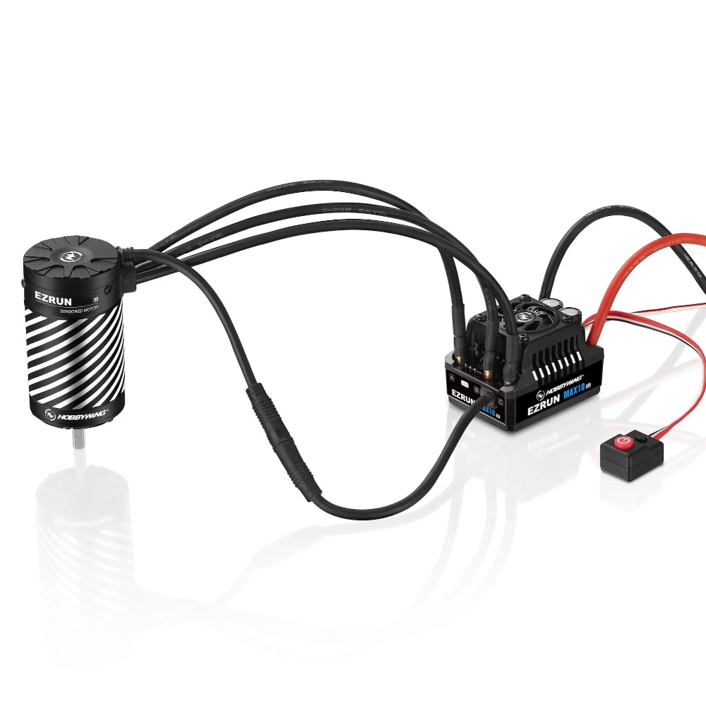 HobbyWing EZRUN MAX10 G2 Combo / 140A ESC + 3665 G3 2400Kv Motor (5mm Shaft / 3-4S / XT60)