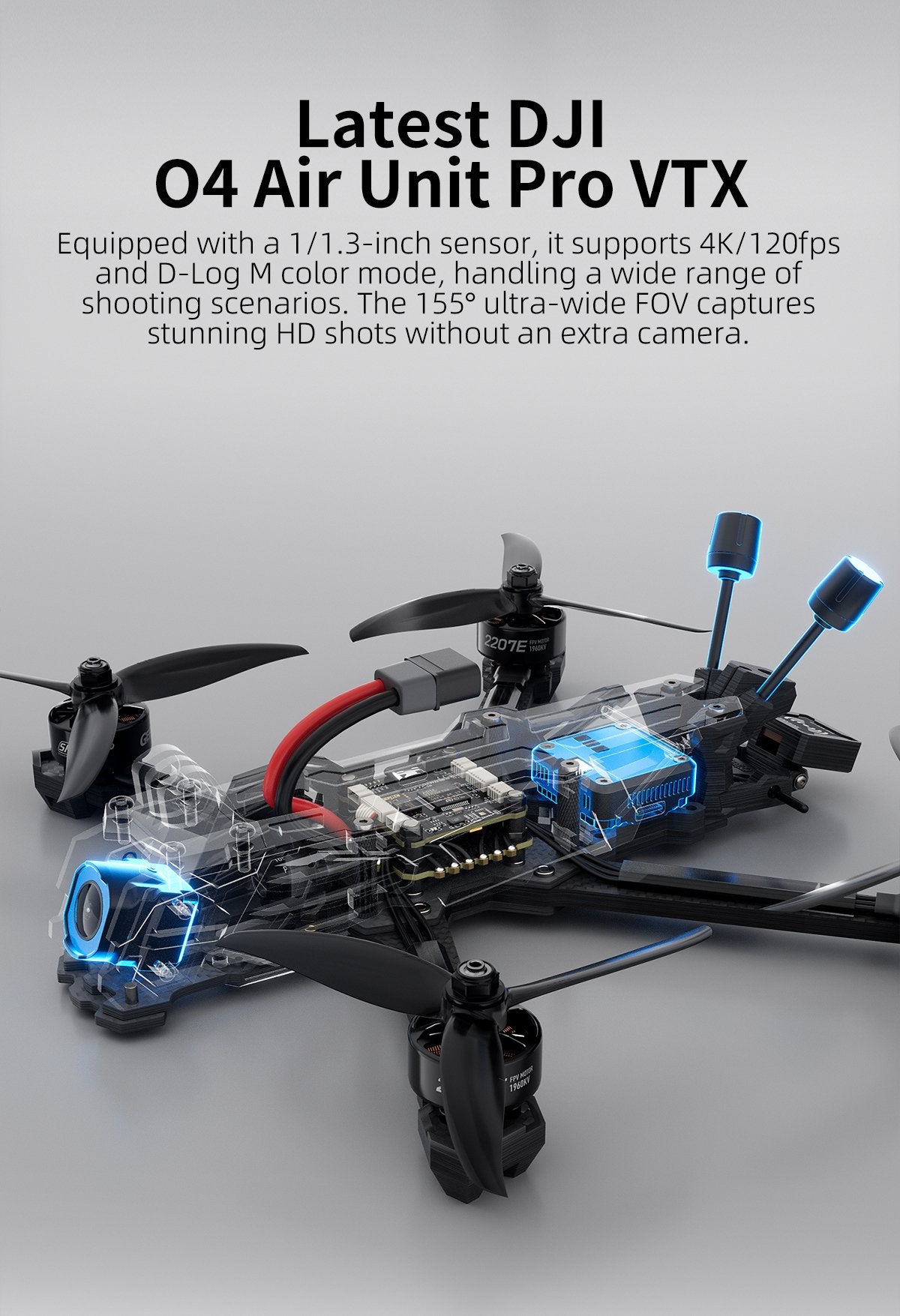 GEPRC Vapor-D5 04 Pro Digital FPV Drone (BNF / ELRS / DJI O4 / 4-6S)