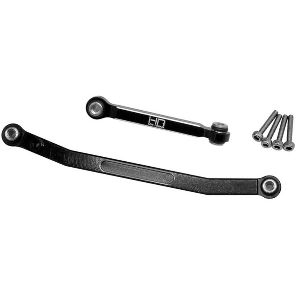Hot-Racing Aluminum Fix Link Steering Rod for SCX24 (Black)