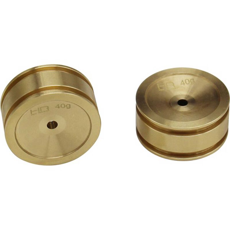 Hot-Racing Brass Wheels for SCX24 (2pcs)