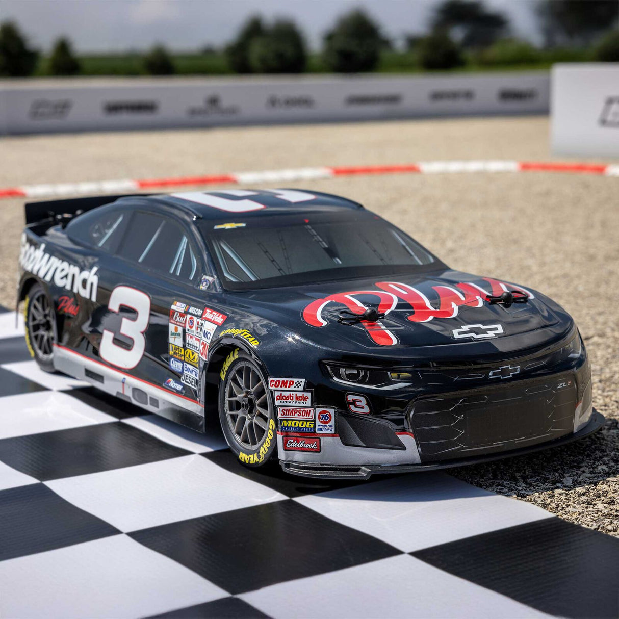 Losi 1/12 Nascar Goodwrench Chevrolet ZL1 AWD Racing Car (Brushed / RTR)