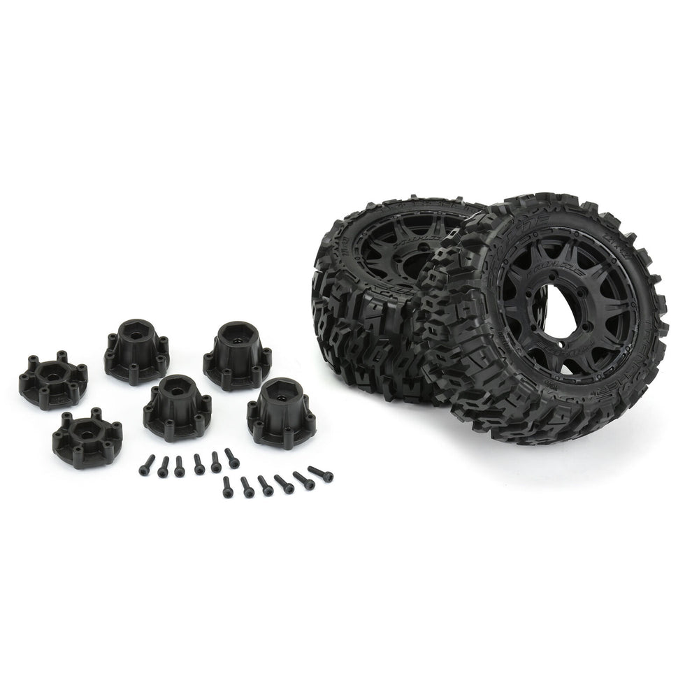 Pro-Line 1/10 Trencher LP Tire and Wheel Set (2.8" / 12/14mm Hex / 2pcs)