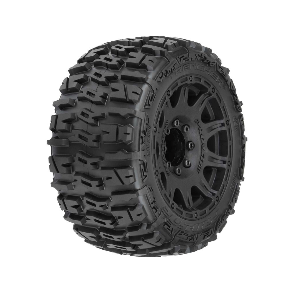 Pro-Line Trencher LP MT Tire & Raid Wheel Set (3.8" / 17mm Hex / 2pcs)