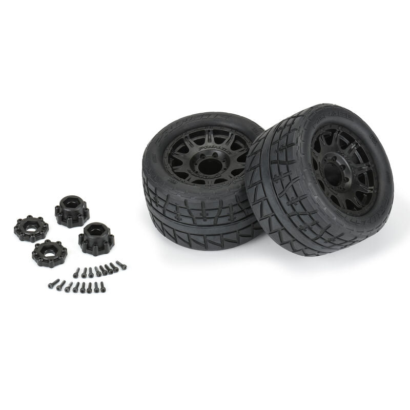 Pro-Line Menace HP Belted MT Tire & Wheel Set (3.8" / 17mm Hex / 2pcs)