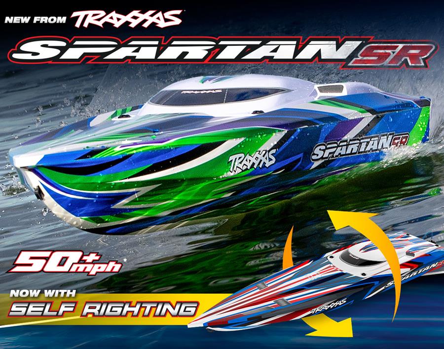 Traxxas 36" Spartan SR Brushless 6S Racing Boat (Self-Righting / Multiple Colors / ARR)