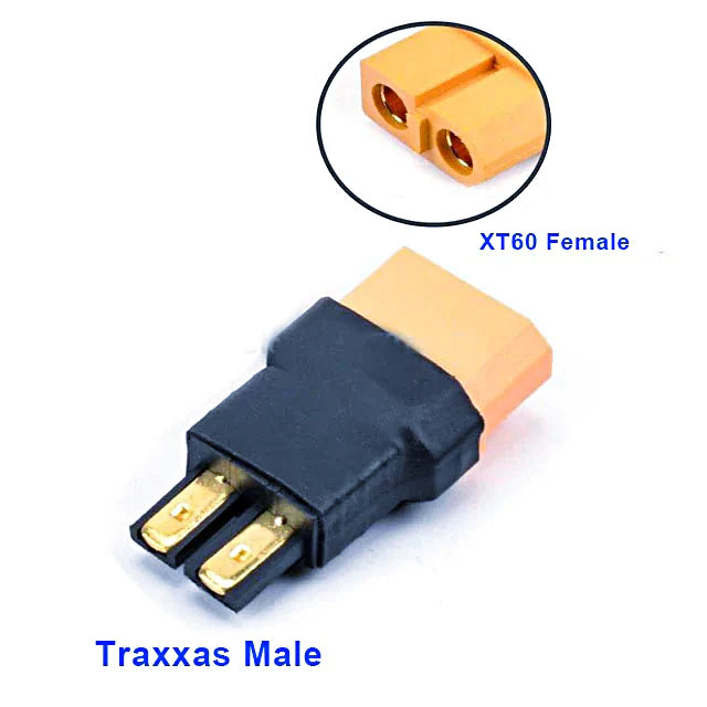 Traxxas Male to XT60 Female Adapter