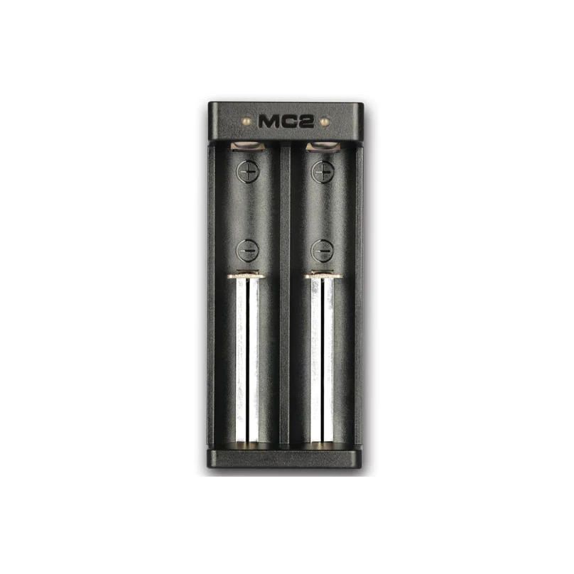 XTAR MC2 (or MC2 Plus) Lithium Ion Battery Charger (5V / Dual-Bay / USB)