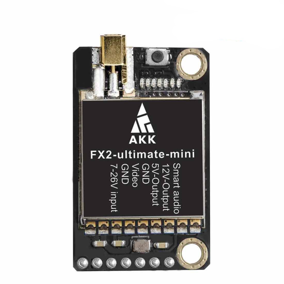 AKK FX2 Ultimate Mini 5.8GHz Analog Video Transmitter (20x30mm / 1000mW / MMCX to SMA)