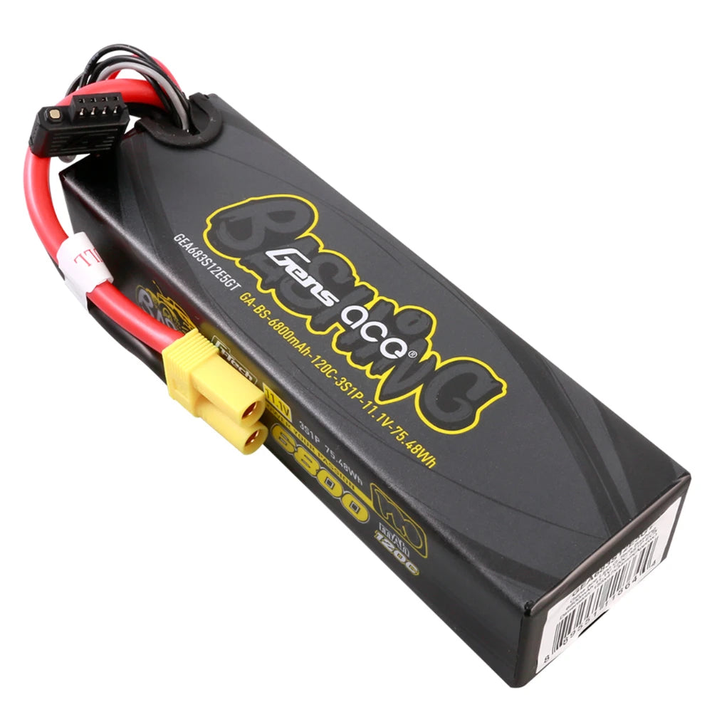Gens Ace Bashing Pro 3S / 6800mAh / 120C / 11.1V / G-Tech / EC5 Hardcase LiPo Battery