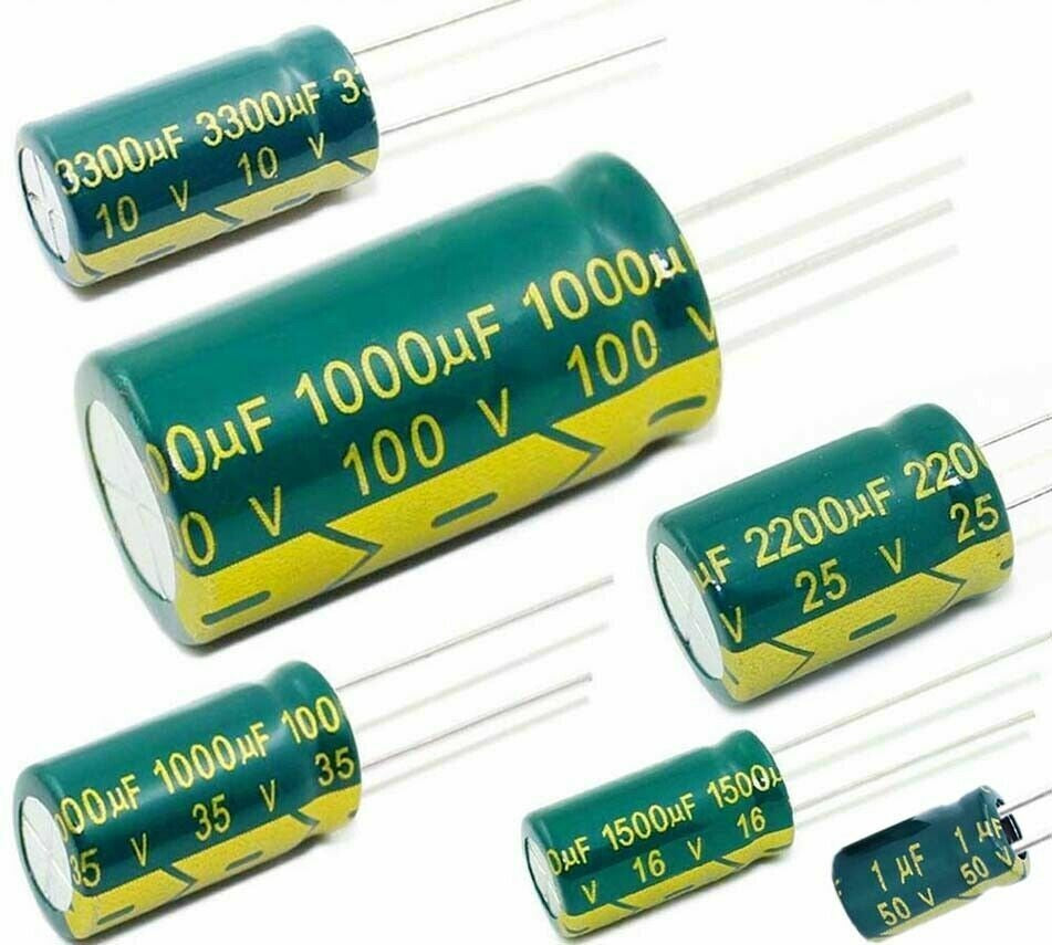 Radial Electrolytic Capacitor (Low ESR / 16V, 25V or 35V / 1pc)