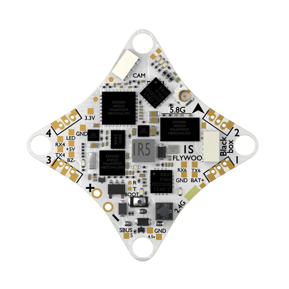 Flywoo GOKU F405 ERVT / 5A / 400mw VTX / 25x25 AIO Flight Controller w/ ELRS (BlHeli_S / 1S)