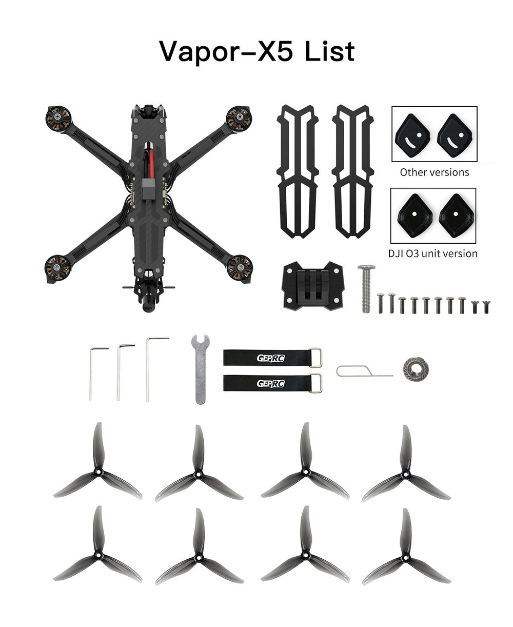 GEPRC Vapor-X5 Analog FPV Drone (BNF / ELRS / 4-6S)