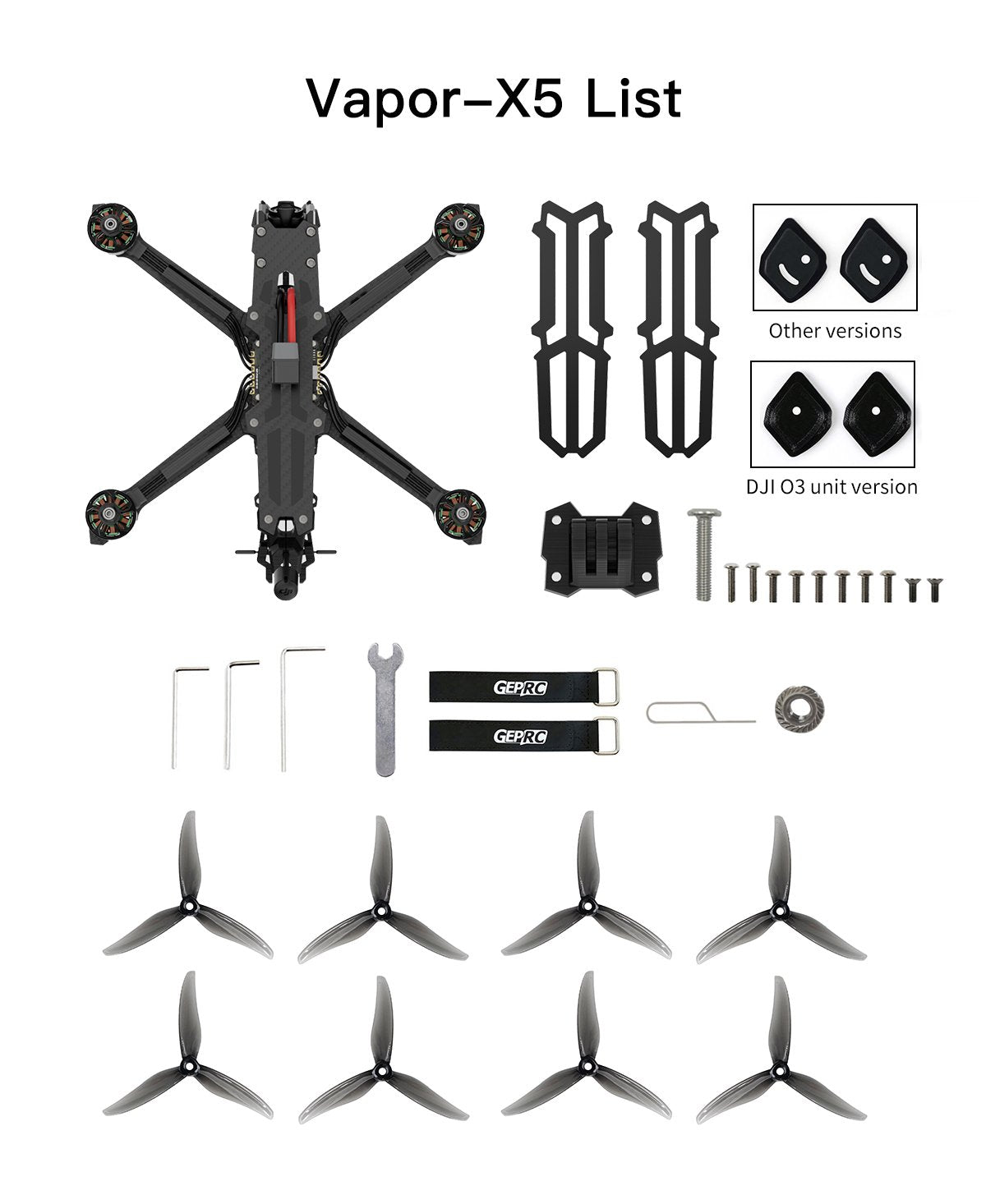 GEPRC Vapor-X5 Analog FPV Drone (BNF / ELRS / 4-6S)