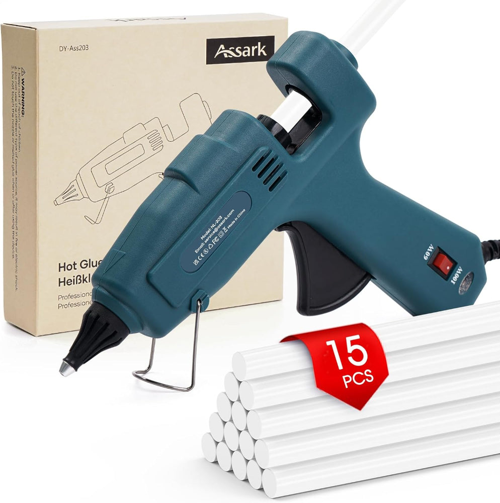 Assark Hot Glue Gun (60/100W Dual Power)