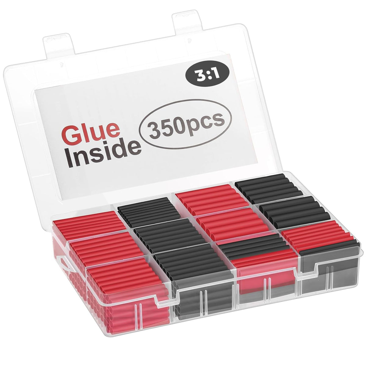 Heat Shrink w/ Adhesive-Lined Kit (Multiple Sizes / Red & Black)