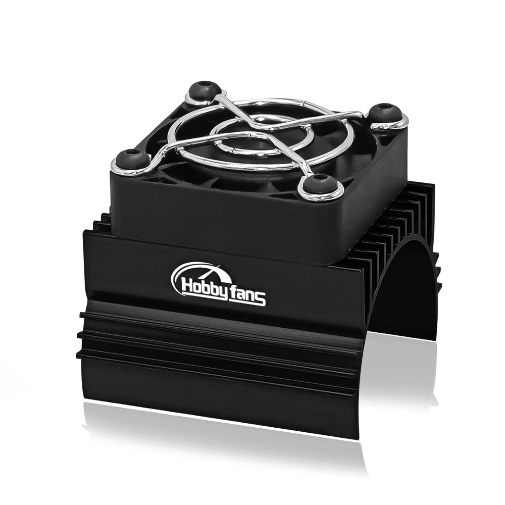 HobbyFans Aluminum Motor Cooling Heatsink/Fan Combo (40mm Fan / 28000 RPM / 5-8.5V)