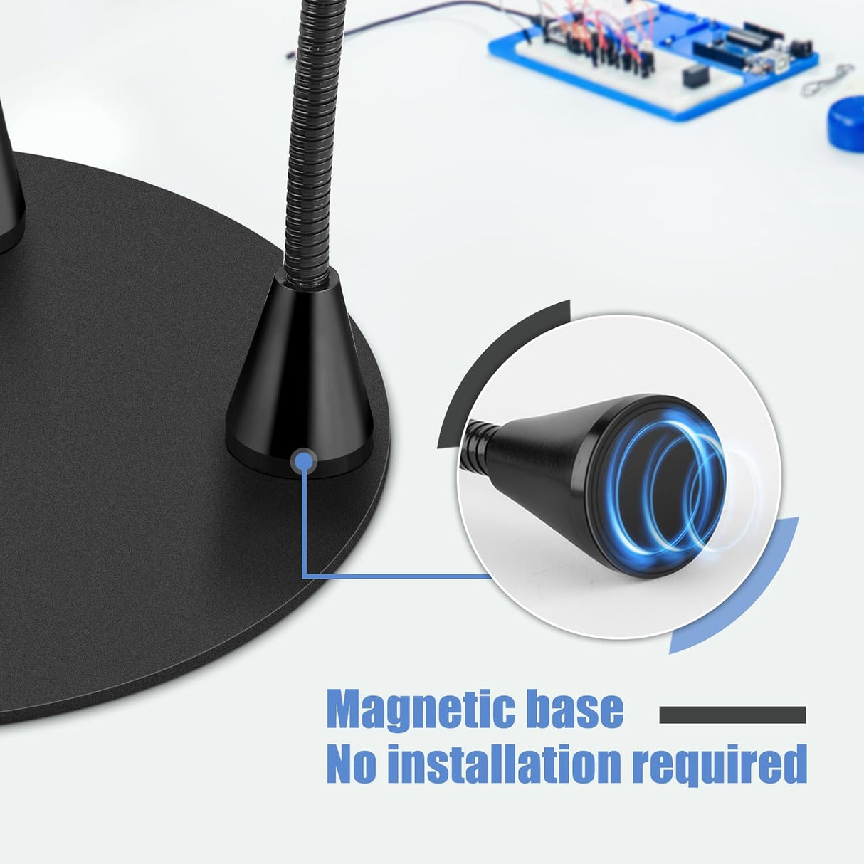 MagnieOpti Helping Hands Soldering Station w/ Magnifying Glass Lamp