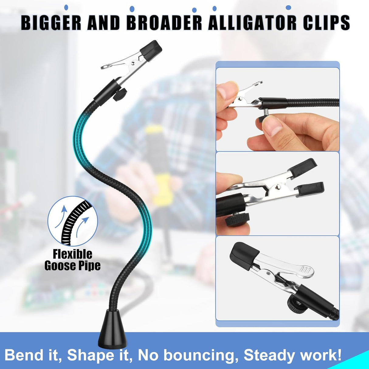 MagnieOpti Helping Hands Soldering Station w/ Magnifying Glass Lamp