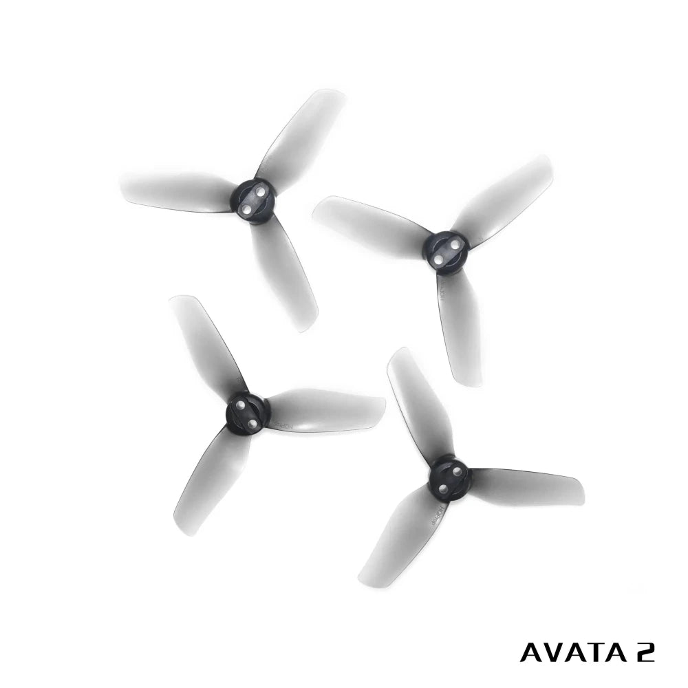 HQProp 3X3 3-Blade Propeller Set for DJI Avata 2 (2-Hole / Grey)