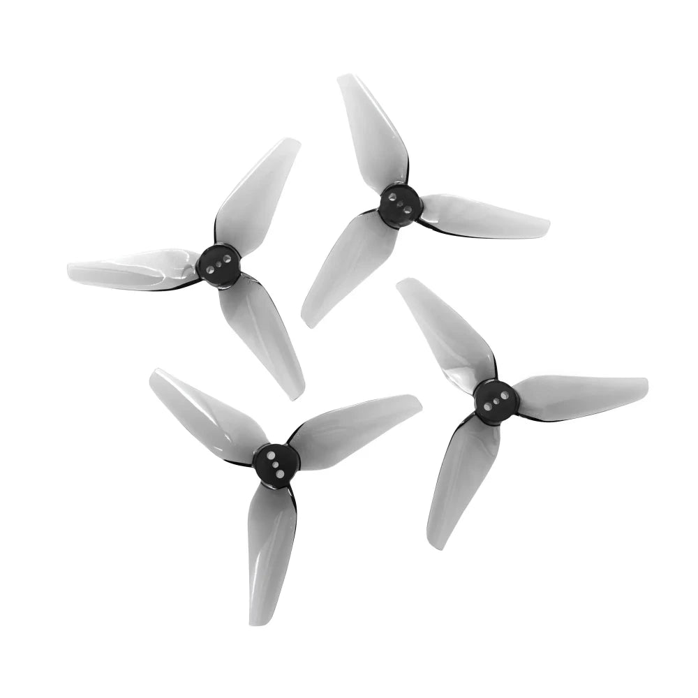 HQProp T3X1.6 / 3-Blade Propeller Set (3-Hole / Clear Gray)