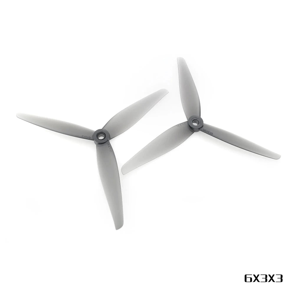 HQProp 6X3 / 3-Blade Propeller Set (5mm Bore / Gray)