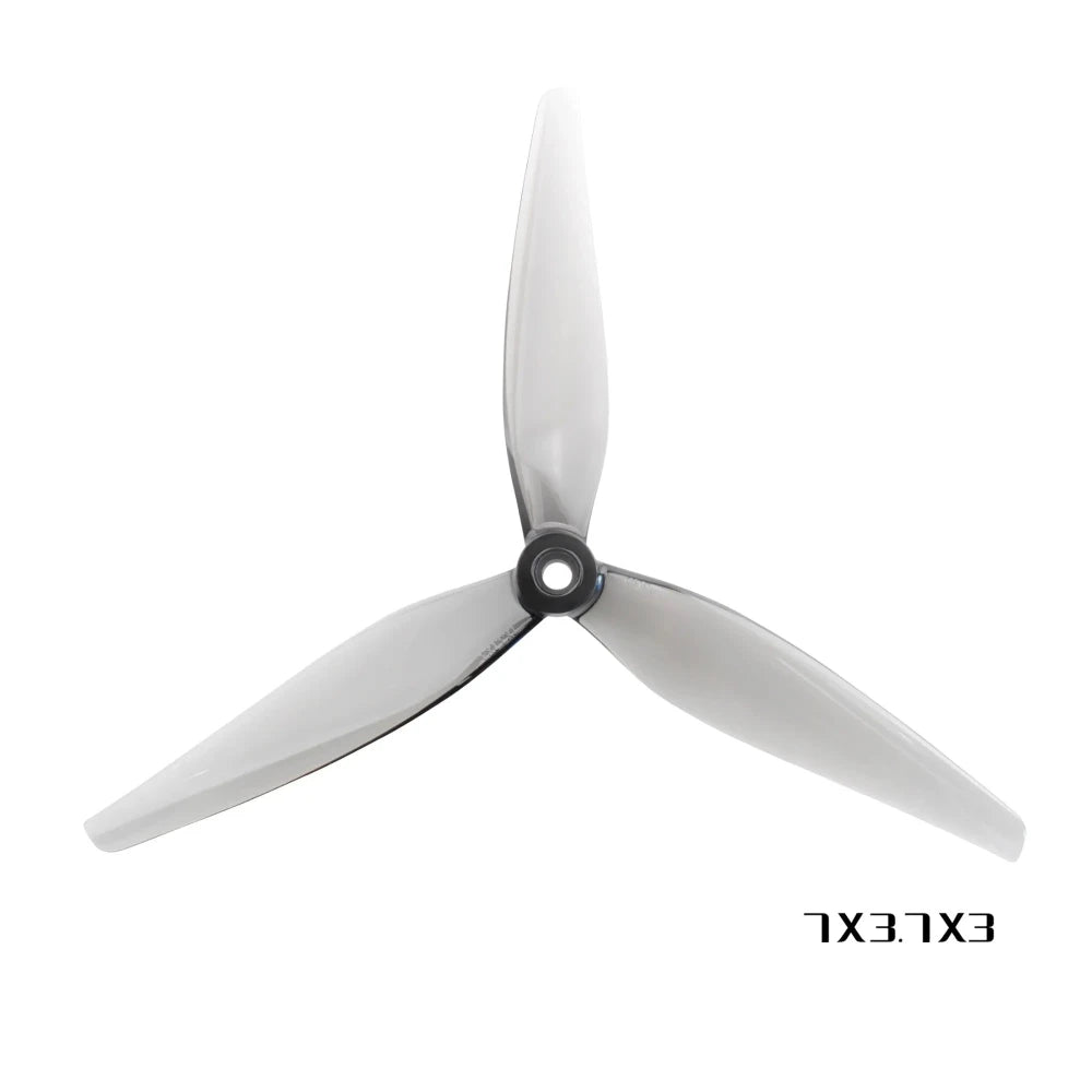 HQProp 7X3.7 / 3-Blade Propeller Set (5mm Bore / Gray)