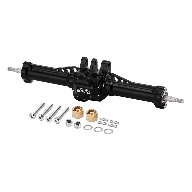 Injora Aluminum Wide Axle Assembly Set for TRX-4M (+4mm Offset / Front & Rear)
