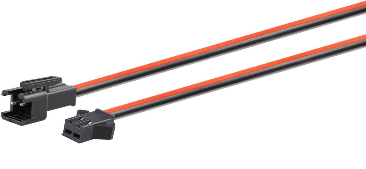 JST-SM 2-Pin Connector Set w/ Wires (Male & Female / 20AWG / 1 Pair)