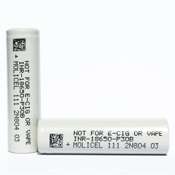 Molicel P30B 18650 / 3000mAh / 30A Li-Ion Battery (2pcs)
